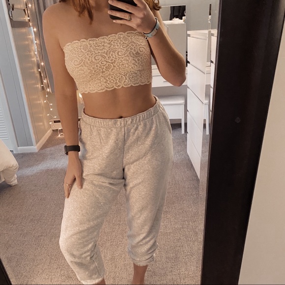 Wishlist Tops - Cream Bandeau Top